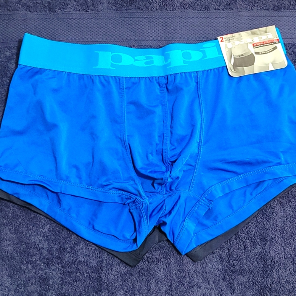 Papi Inc Mens Trunks Blue XL (2pack)